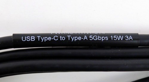 Lot 34 Dell USB Type-C to Type-A 5Gbps 15W 3A Cable FWR46 - Picture 4 of 4