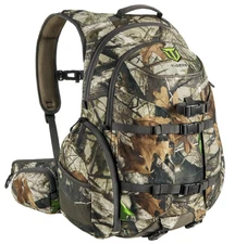 Hunting Backpack, Waterproof Camo Pack w/ Rain Cover, Large for Rifle Bow Gun