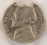 1961 5c Jefferson Nickel 12% Ragged Clip PCGS AU58