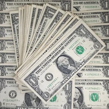 2017 Star Note 1 Dollar Bill Lot Of 50 Replacement Notes 3.2M Pack Notes #ST040