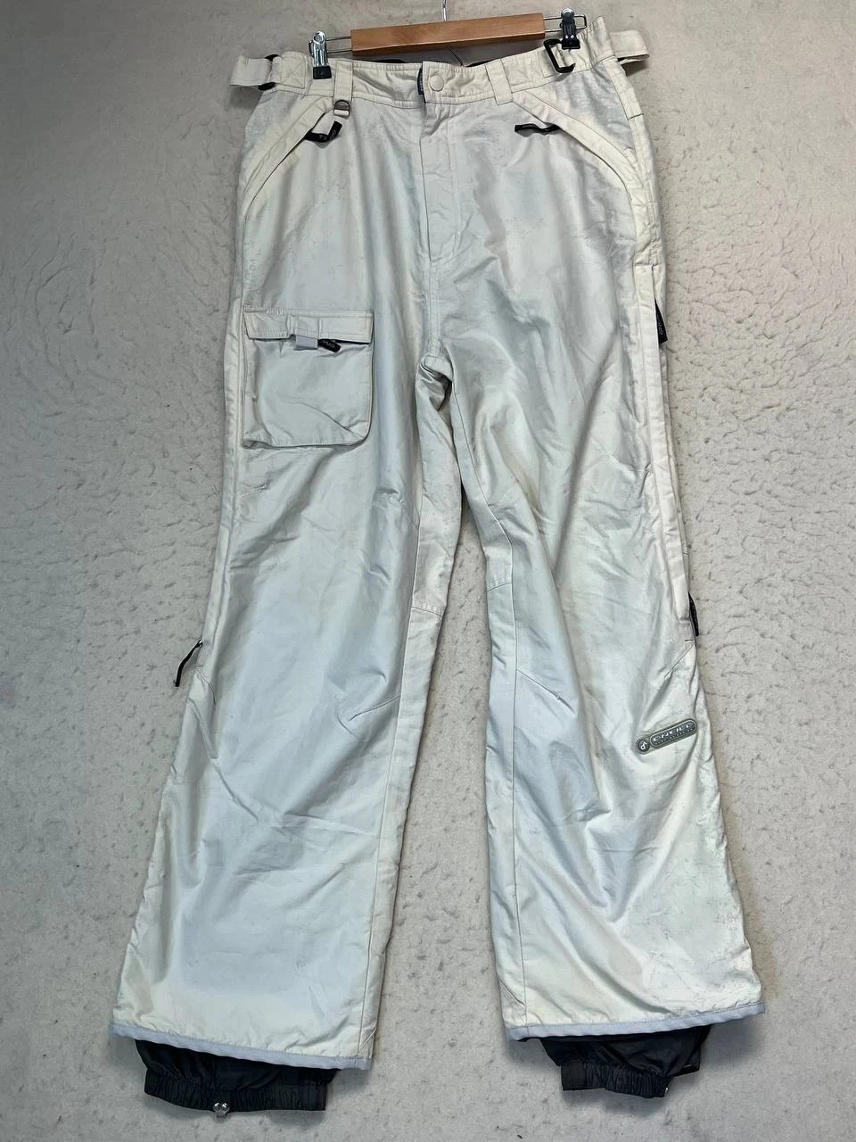 O'Neill Pants Size Large Beige Ski Snowboarding Outdoors Durotek See Pics