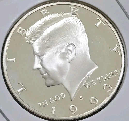 1993-S Silver Proof Kennedy Half Dollar 90% Silver Uncirculated US Coin 50c JFK