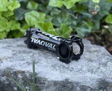 Oval Components Stem - Aero Face Plate - Black White - 1 1/8” Threadless 31.8mm