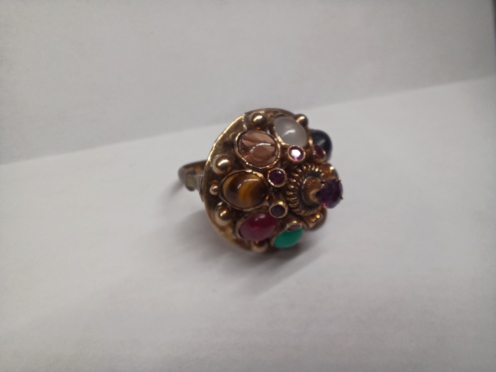 Vintage 10k Ruby and Gemstone Ring - image 16