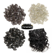 Wig Clips Set &ndash; Metal Snap Hair Extension Clips for Wigs & Wefts | Secure