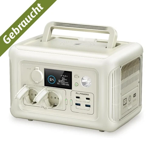 ALLPOWERS 600W Portable Power Station Solar Generator 299Wh LiFePO4 Battery UPS