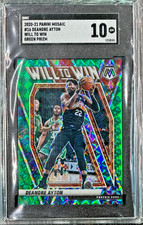 2020-21 Panini Mosaic “Will to Win” Green Mosaic Prizm Deandre Ayton #16 SGC 10