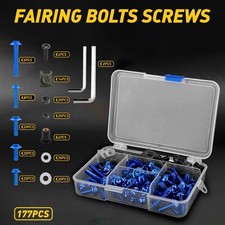 Blue Fit Yamaha For Motorcycle Complete Fairing Bolts Screws Nut Set M6 M5 Kit E