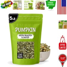 5 lb Roasted Salted Pumpkin Seeds - Healthy Pepitas Snack