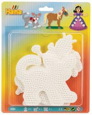 Hama Stiftplatten "Prinzessin Pferd Katze" im Blister 3 Platten