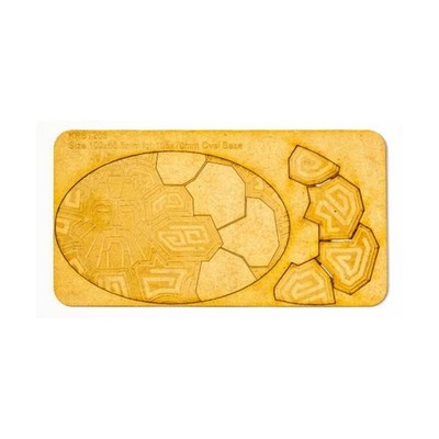 Kromlech Mini Base Dvergr Spaceship - 105x70mm Oval Base Topper New