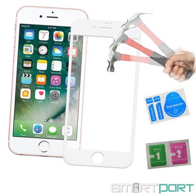 10D Display Schutzglas Für iPhone 6|6S(Plus) Display Panzerfolie Weiß 3D Curved
