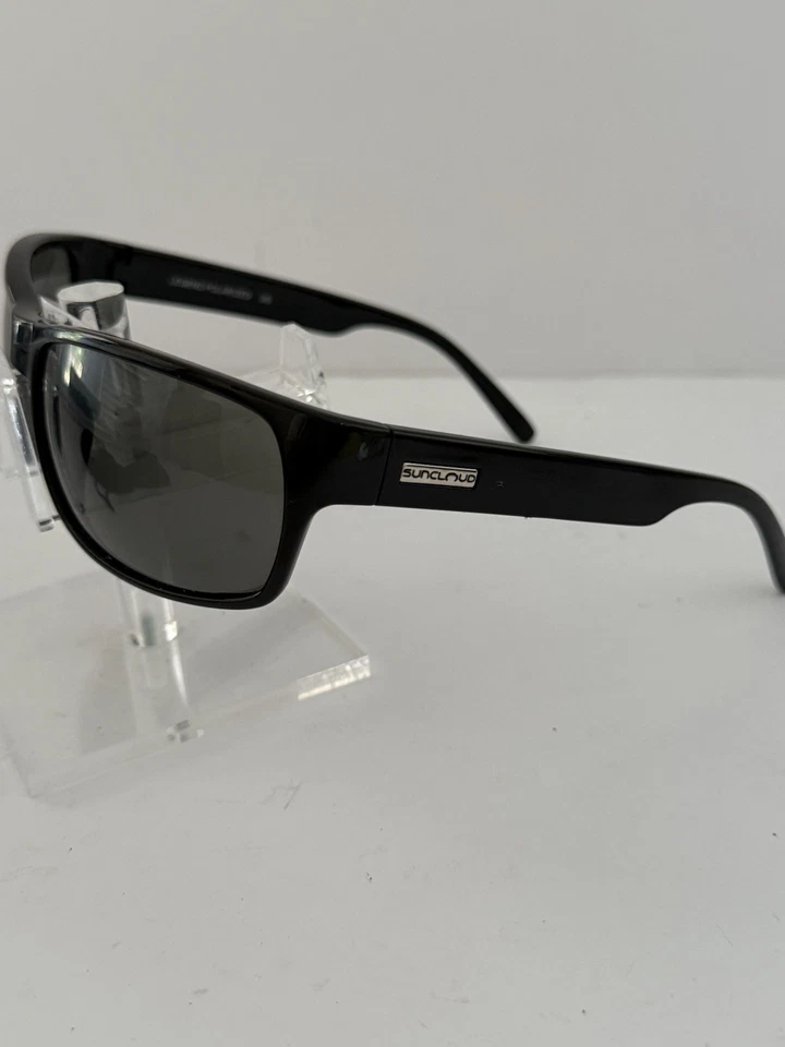 Gafas de sol polarizadas Suncloud Legend envolventes negras usadas Foto 2 de 4