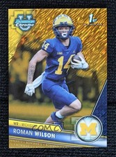 2023 Bowman U Chrome Gold Shimmer Refractor 35/50 Roman Wilson #169 0hk3