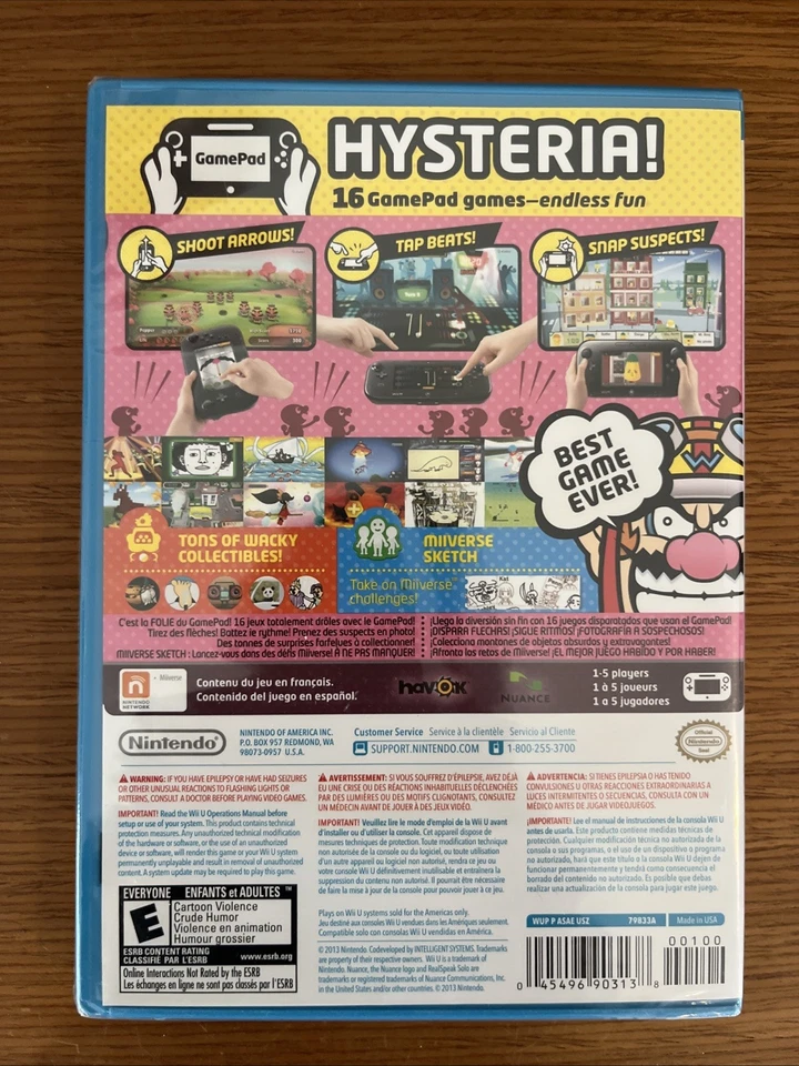 Game & Wario for Nintendo Wii U - Brand new and factory sealed - Rare! - Image 2 of 4