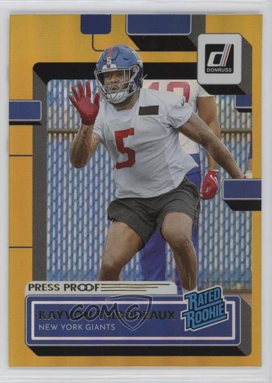 2022 Panini Donruss Rated Rookie Press Proof Premium Kayvon Thibodeaux #352 0i5i