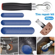 62X Heavy Duty Tire Repair Kit DIY Punctures Flat for Car Motorcycle Plug Patch✨