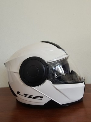 Motorradhelm Klapphelm für Frauen LS2 FF902 weiß NEU Gr. XS