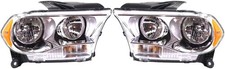 Pair Left Right Headlights Head Lights Chrome For Dodge Durango 2011 2012 2013 Pair Left Right Headlights Head Lights Chrome For Dodge Durango 2011 2012 2013