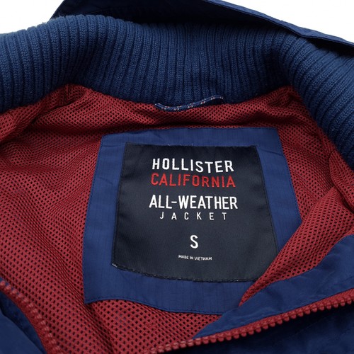 Vintage Hollister Casual Jacket Women Blue Hood Size S - Picture 4 of 9