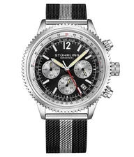 Monaco Chronograph Black/Silver | Black Dial Wristwatch 4015.5