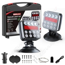 Magnetic Wireless Tail Lights for Trailer, Wireless Trailer Lights Kit 2PCS