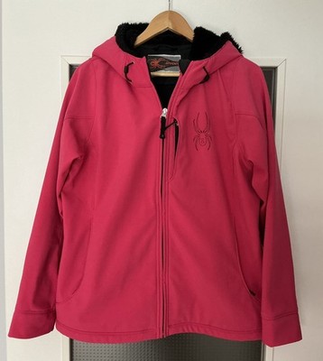 Spyder - Softshell Jacke Damen  - Gr. XL - pink mit schwarz 