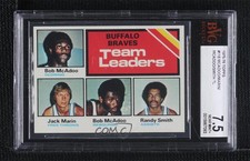 1975 Topps Team Leaders Bob McAdoo Jack Marin Randy Smith #118 BVG 7.5 HOF 0q3
