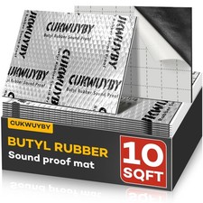 Car Sound Deadening Mat 80mil 10sqft 9 Pcs Butyl Auto Noise Insulation