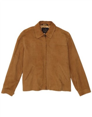 Brooksfield Herren Wildlederjacke UK 36 Small Beige QU20