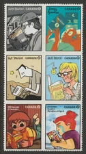 Canada - 2025 - Graphic Novelists - Block of 6 - Die Cut from Booklet