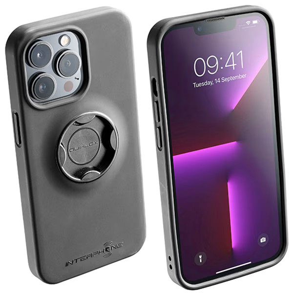 Interphone Quiklox Motorcycle Motorbike Mobile Phone Case Iphone 13 PRO