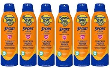 Banana Boat Sport Ultra Sunscreen SPF 50 6oz Each Exp 8/2027 6 Cans