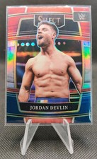 2022 Panini Select WWE Red & Blue Silver Prizm #81 Jordan Devlin Wrestling Card