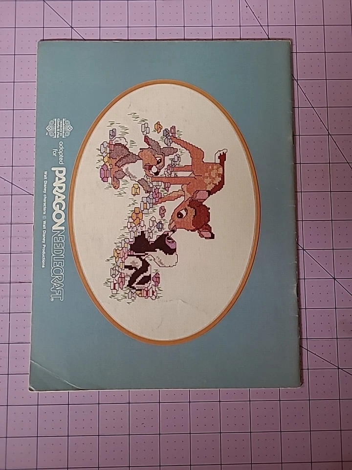 Lot 3 Walt Disney Cross Stitch Pattern Books Mickey Mouse, Pluto, Donald Duck - Image 3 of 4