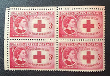 U. S. Stamp Block Scott 967 Clara Barton - Founder of the American Red Cross MNH