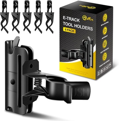 6 Pack E Track Tool Holders For Enclosed Trailer Garage Rake Shovels Stabilizer