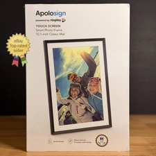 ⚡️NEW Apolosign Smart Photo Frame 10.1” Touch Screen Nixplay Home Videos⚠️SEALED