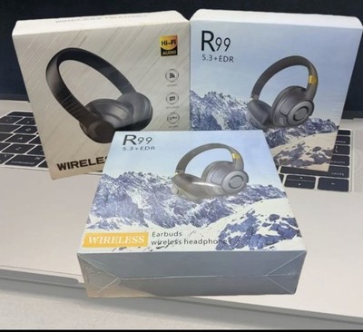 R99 Wireless Bluetooth Over-Ear Headphones, Stereo Sound, USB-C, Rechargeable
