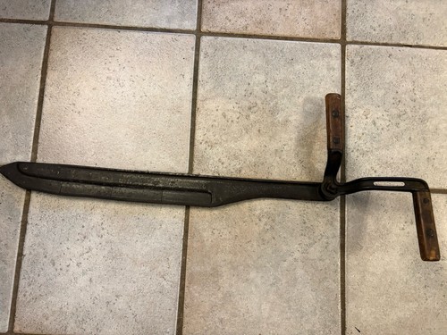 Vintage Hay Knife Sickle 34" Long Primitive Farm Tool Collectible