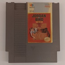 Nintendo Jordan vs Bird One on One NES Game Cartridge Gray
