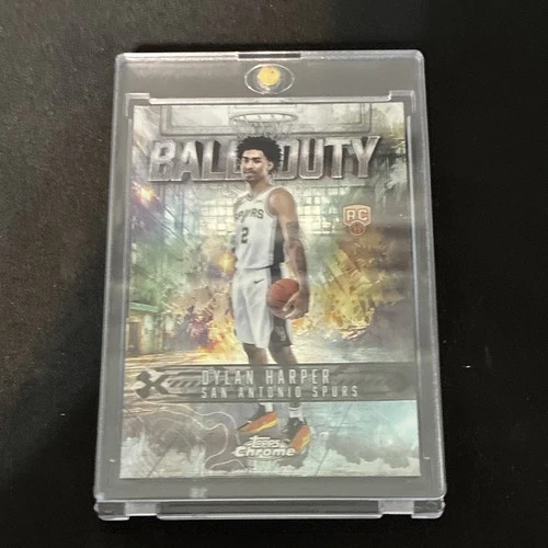 Topps 2025-26 Topps Chrome Dylan Harper Spurs Ball of Duty Rookie Insert #BD-22