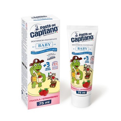 Strawberry Baby Toothpaste +3 Years 75 Ml by Pasta del 2.54 Fl Oz (Pack of 1)