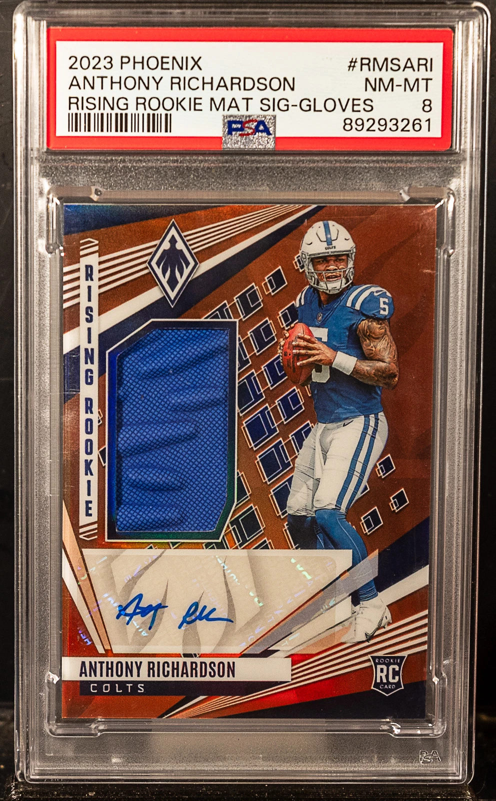 Anthony Richardson Panini Phoenix Rising Rookie Material Signatures #RMSARI Gloves