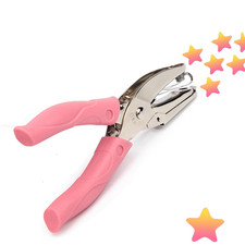 Star-Shape Handheld Hole Paper Punch, Heart Hole Punch Star Hole Punch 1/4 In