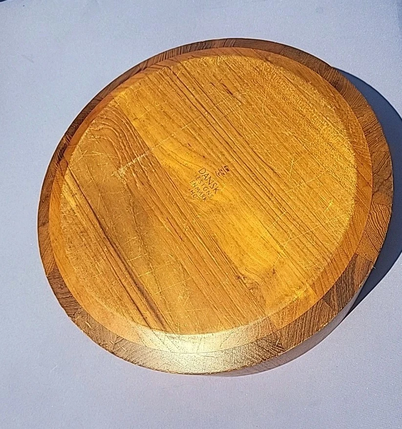 🔥 Cuenco de teca Dansk Designs Denmark IHQ años 50 marca de cuatro patos mediados de siglo moderno Foto 4 de 4