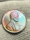 1909 VDB Philadelphia Mint Copper Lincoln Lustr AU +Wheat Cent High Grade Toned