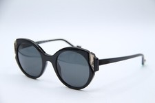NEW FACE A FACE PALMA 1 COL 100 BLACK GLITTER AUTHENTIC SUNGLASSES 50-21