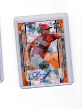 2021 Leaf Metal Draft Orange Crystal Autographs Drew Gray Rookie Auto 1/3