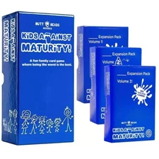Kids Against Maturity Core Game & Expansion Packs 1-3 Card Game for Kids